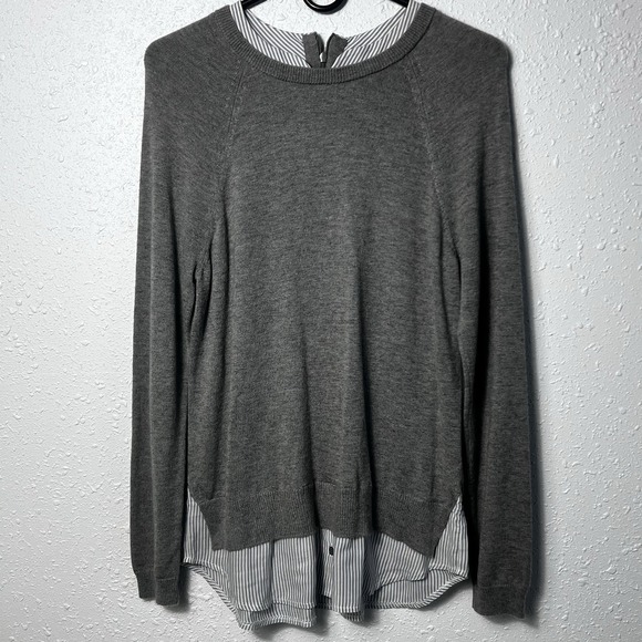 Joie Zaan D Women's Gray Layered Wool Cashmere Sweater Size Small - Picture 1 of 12
